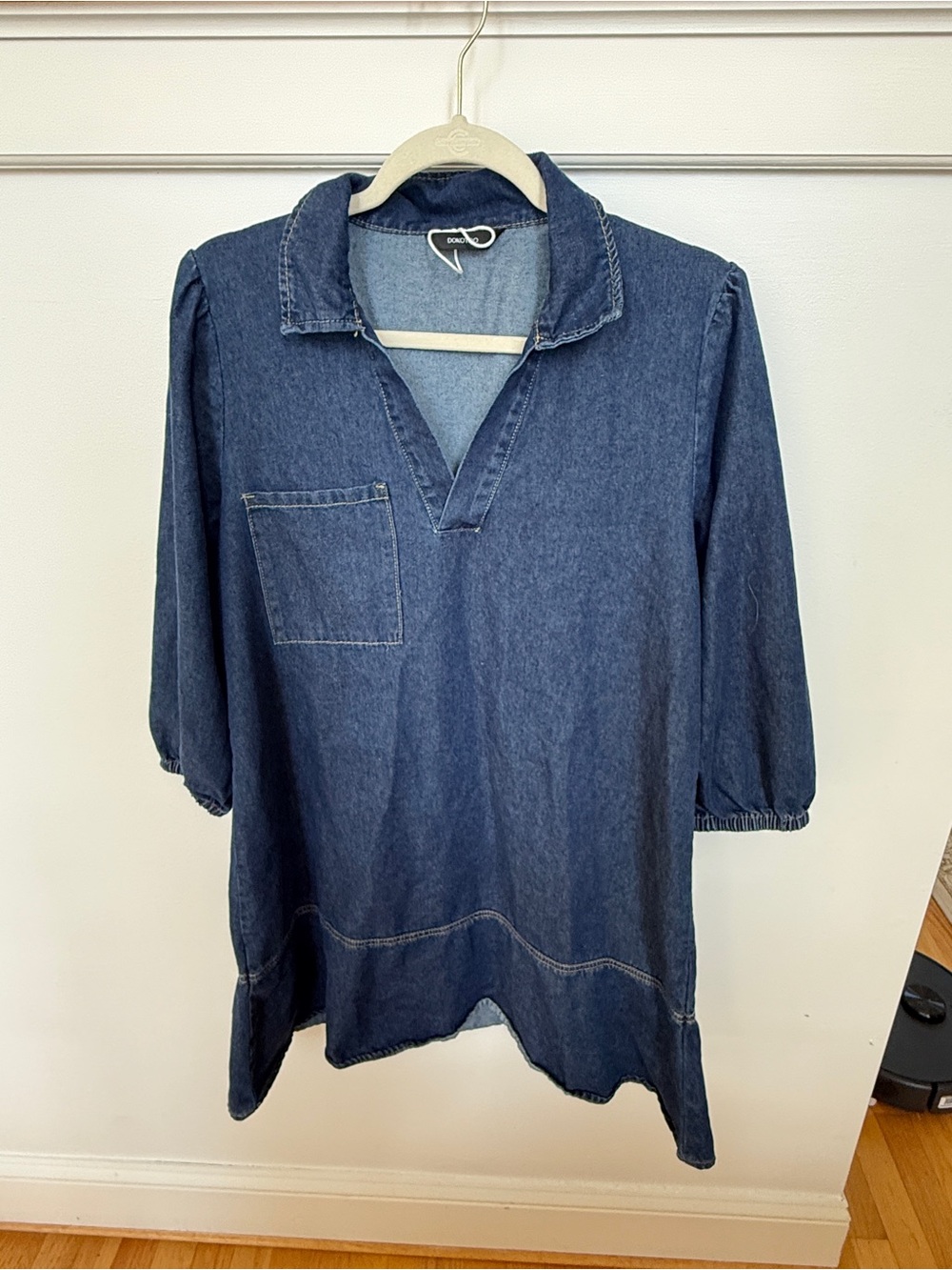 Denim Tunic Shirt - Blue